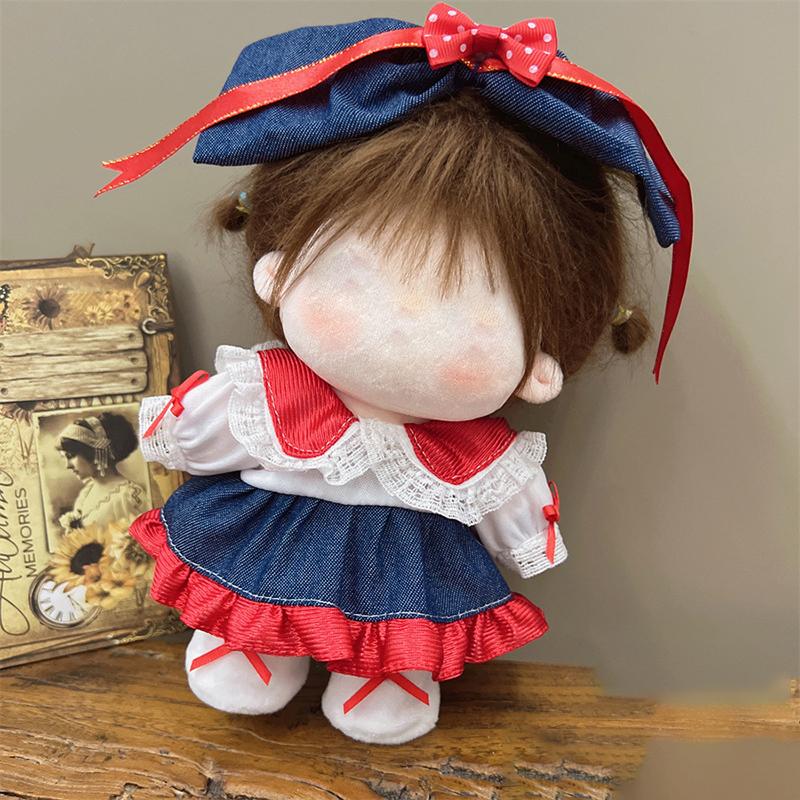 Pretty Dress Set Clothes For 20Cm Cotton Doll Plush Toys Dress Up Clothing Princess Skirt Cute Fresh Princess Dress Set
