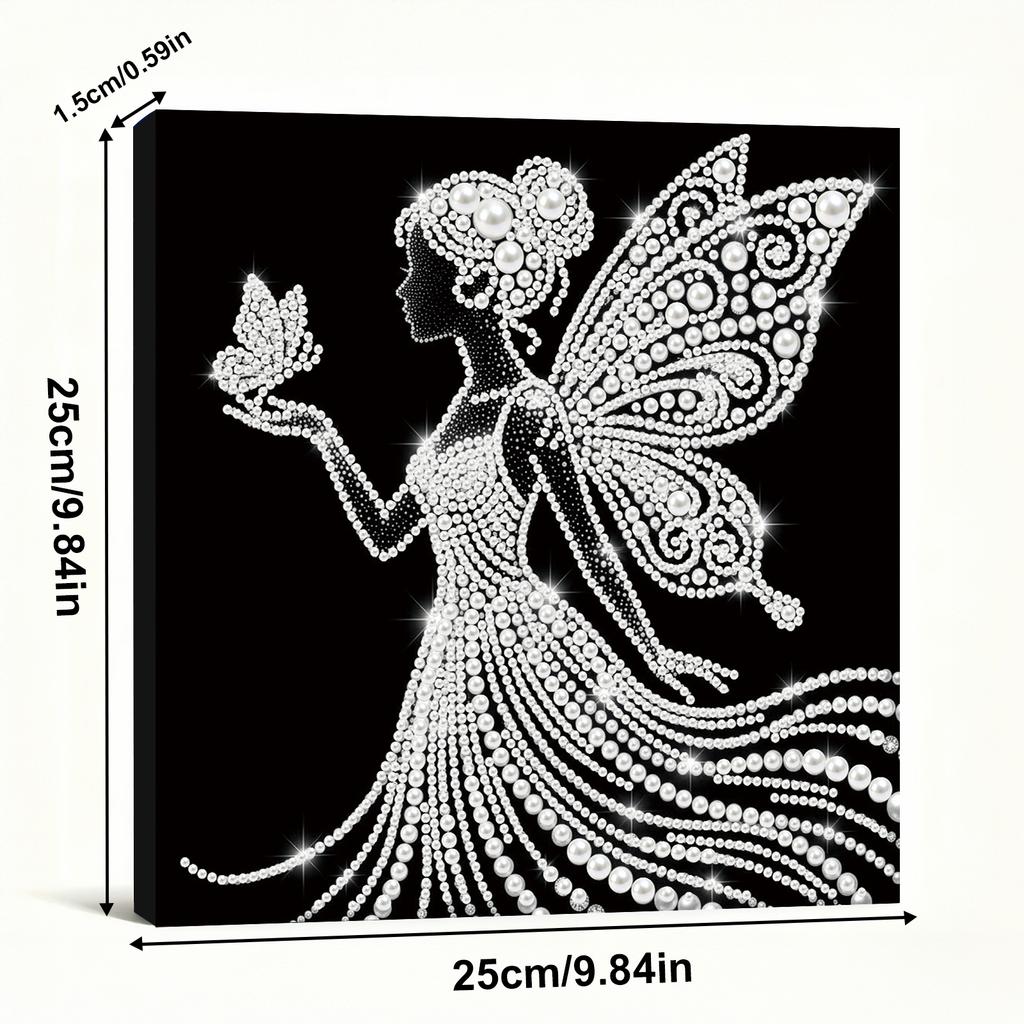 DIY Perlenpunktmalerei-Set für Erwachsene/Anfänger Elegante Wohnkultur Perlen Edelsteinmalereien Bild Kunsthandwerk 25x25cm Mit Rahmen