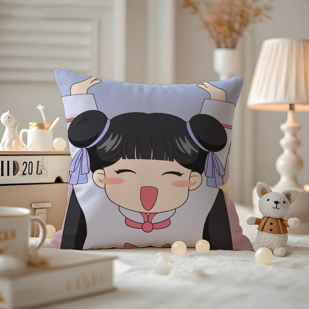 Anime CCardcaptor SSakura Cushion Cover Antidustmite Pillowcase Invisible zipper silky short plush Sofa cushion cover