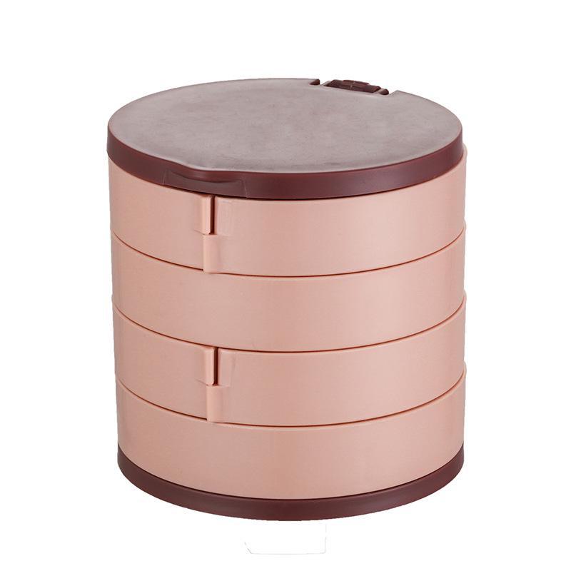 Multi-Layer Rotating Jewelry Box for Necklaces, Earrings, Rings, and Accessories
