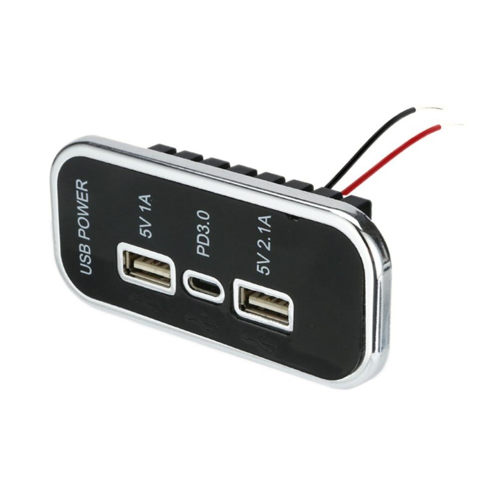 18W USB C USB Outlet Dual USB A USB Charger Panel Professional Fast Charger Socket Marine