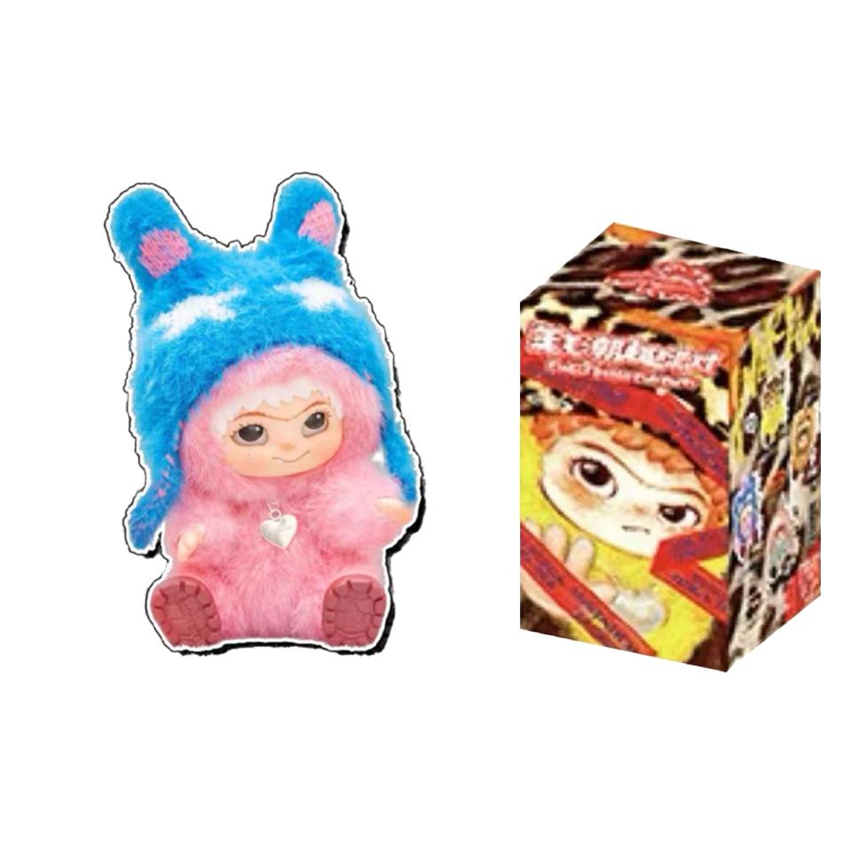 Wakuku Fuzzy Trend Fun Party Series Blind Box Kawaii Collectible Figure Toy Kid Surprise Christmas Collection And Birthday Gifts