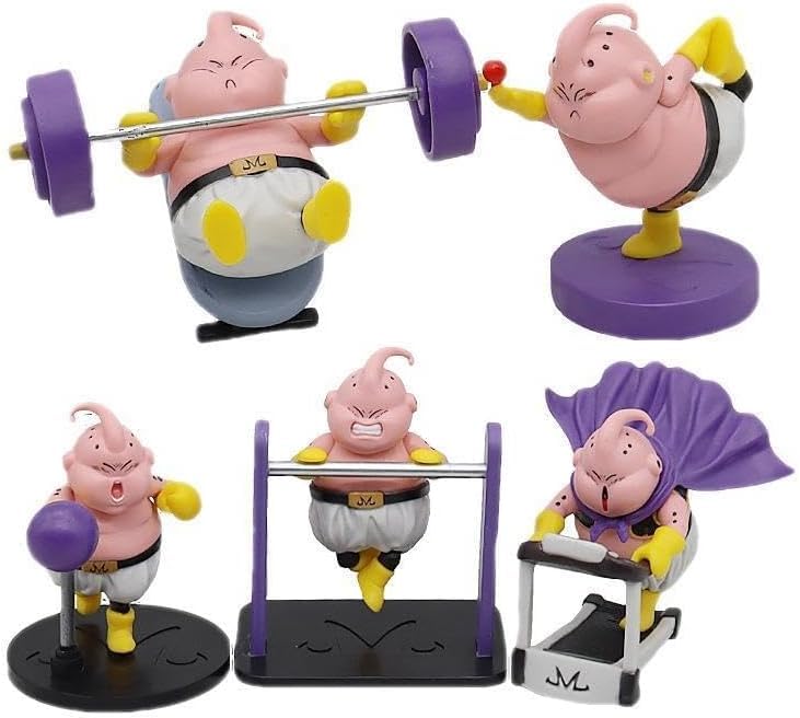 

Set of 5 Majin Buu Dragon Majin Buu Car Lucky Event Moe Birthday Figures, Pure, Diet, Goodness, Ball, Arc, Toy, Fitness, Model, Cute, Figurine, Funny, фиолетовый