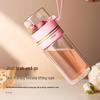 OLOEY Double-Layer Insulated Tea Infuser Glass Bottle