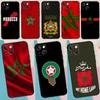 Flaga Maroka Marokańskie Etui na Telefon Dla iPhone 16 15 14 12 11 13 Pro Max Plus 12 13 Mini XR 16e Funda Silikonowe Pokrowiec