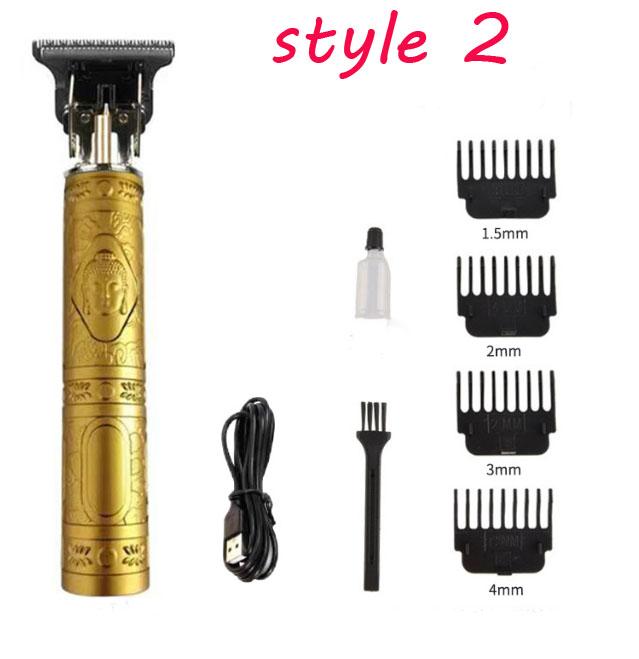 Hair Trimmer Machine ABS Plastic Shell USB Cordless Hair Cutting Machine Face Beard Clipper for Men Electric Shaver