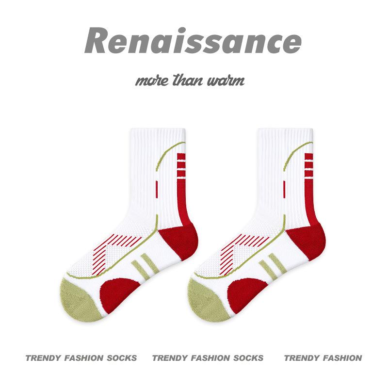 Ladies Spring and Autumn Professional Towel Base Running Jump Rope Sweat Absorbing Breathable Sports Socks