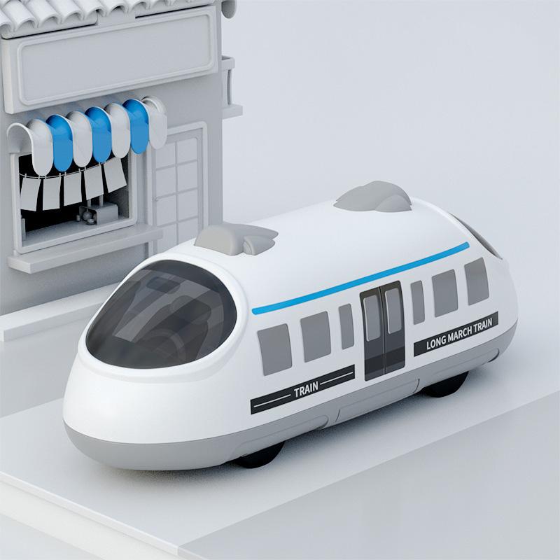 

Simulation 136 Train Metal Children Can Open The Door Series Toy Model Car білий