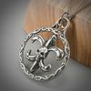Accessories Men's Titanium Steel Necklace, Personalized Retro Military Brand Hollow Engraved Men's Necklace Pendant