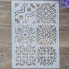 Plantillas de Mandala en capas para manualidades, tamaño A4, A3, A2, para pintura de paredes, álbum de recortes estampado