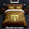 Juego de Ropa de Cama con Diseño del Leeds United 1 Funda Nórdica + 2 Fundas de Almohada Suave Transpirable Ropa de Cama para el Hogar