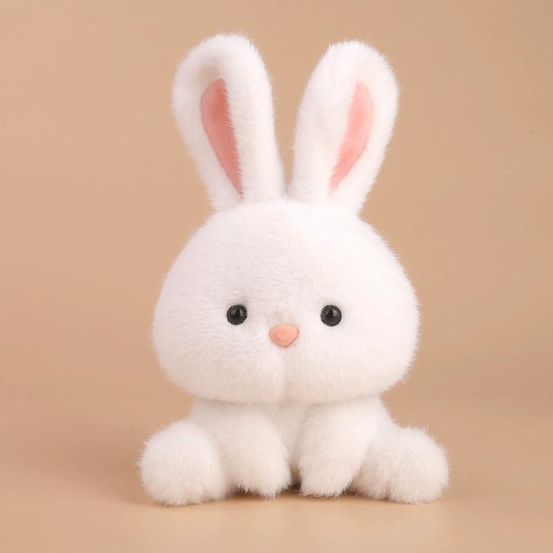 Comfort Plush Toy Rabbit Cat Elephant Doll Small Ornaments Doll New Kawaii Soft Animal Series Plush Toy Birth Gift Home Decor