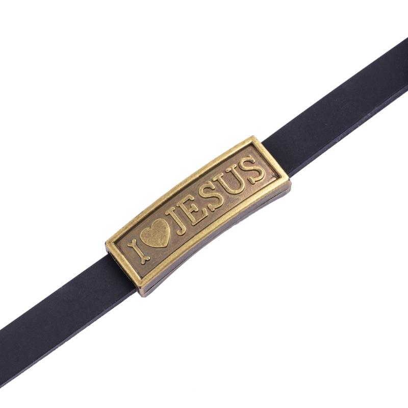 Embossed Bracelet Letter Wristband Silicone Letter Bangle Man Religious Jewelry Jesus Bracelet Silicone Letter Wristband