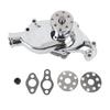 Short Water Pump 1 2in NPT Side Port Chrome Finish Aluminum High Volume Water Pump Replacement for SB 283 350 V8 1955