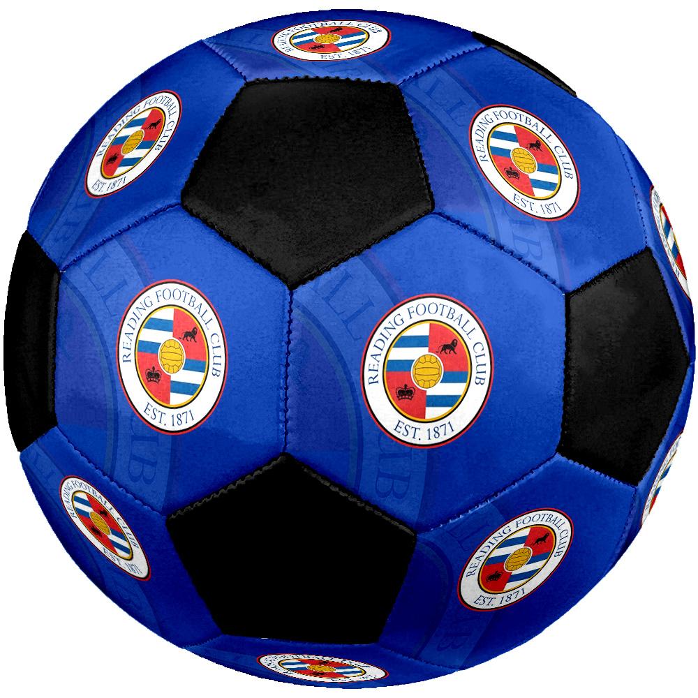 Pallone da Calcio Reading FC Colorato per Tutte le Età Cucito a Macchina PVC Pronto per la Competizione Resistente Ad Alto Rimbalzo.TAGLIA5