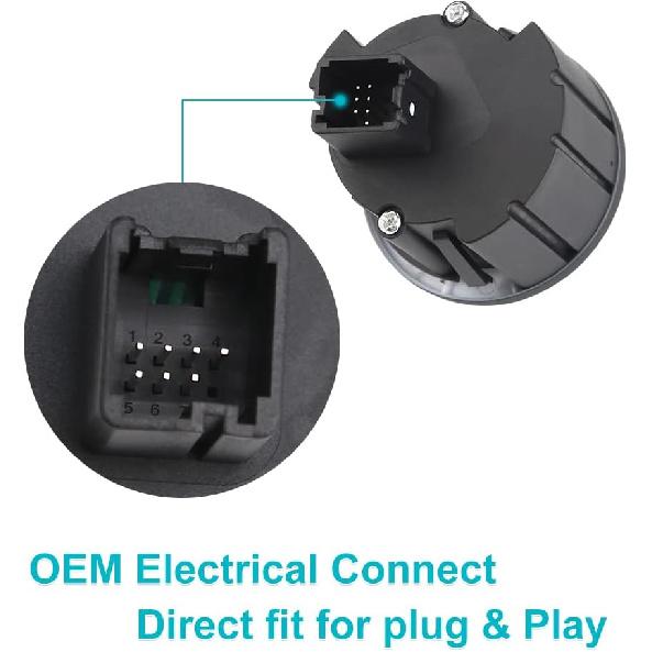 4WD Switch 4x4 E-Locker Override Control Switch Knob Compatible with 2009-2014 Ford F150 Replacement for AL3Z-14B166-BA AL3Z14B166BA 4 Wheel Drive