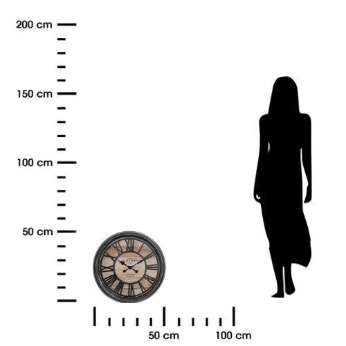 Vintage Wood Clock 50cm