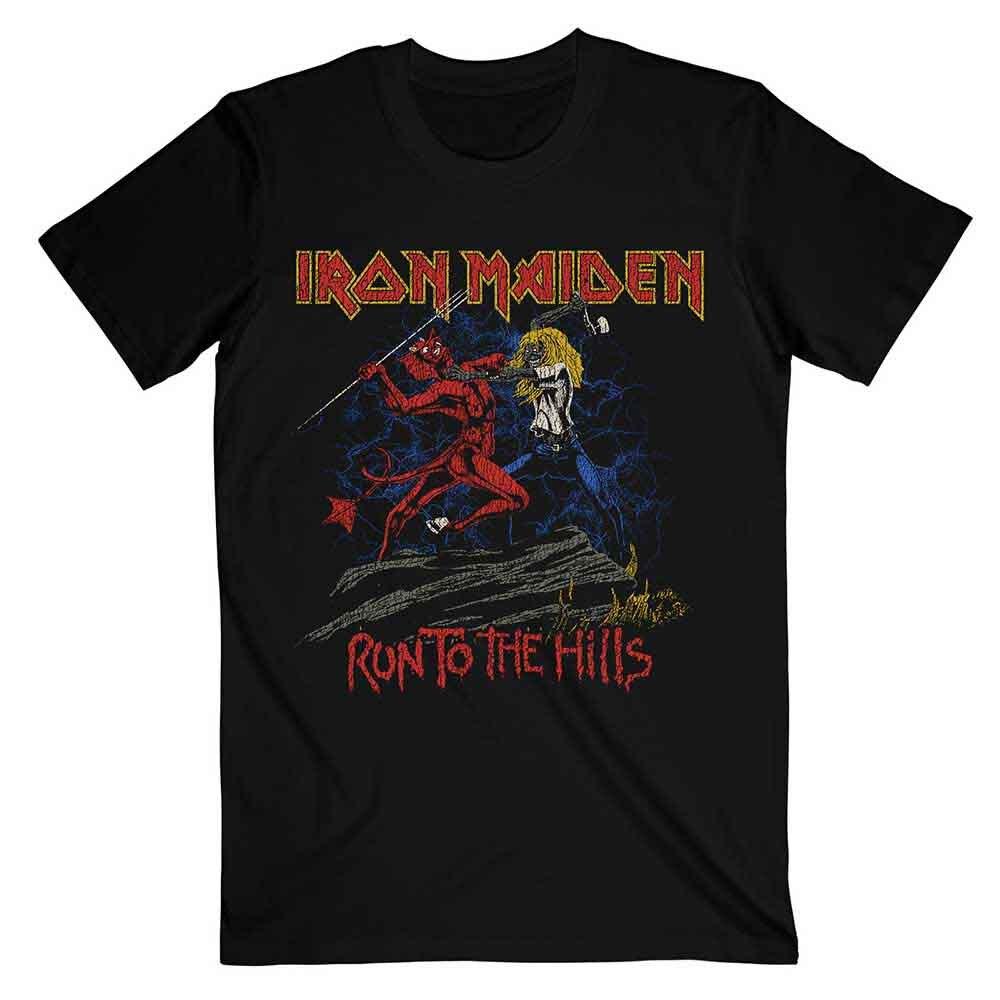 Iron Maiden - Number Of The Beast Run To The Hills Distress (T-Shirt) M