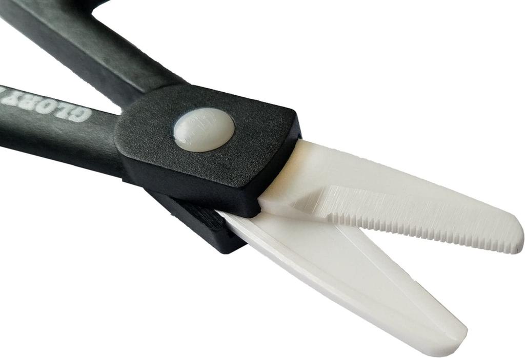 Glory Fish Ceramic Fishing Scissors, Black, HA-004