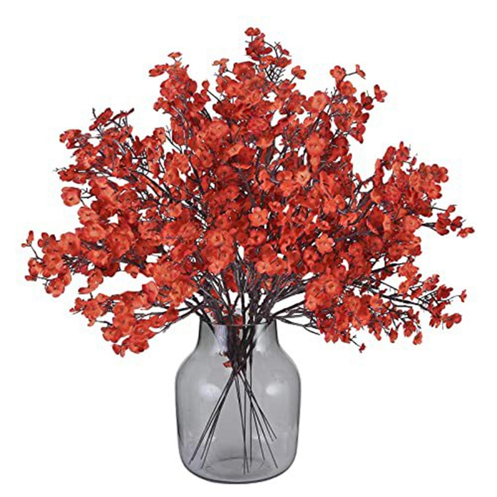 

Искусственные осенние цветы, шелковые цветы, 5 шт., оранжевые искусственные цветы для украшения, искусственные цветы Babys Breath для осеннего праздника Thinksgiving One Size оранжевый