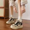 [Ushilai] thick-soled velvet board shoes women's winter 2025 new lace-up fashionable versatile high-top casual shoes
