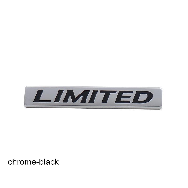 

Metal 3D Limited Edition Sticker Auto Car Body Emblem Badge Sticker JDM Decal Door Bumper Trunk Chrome Emblem Car Styling Sticker chi-chrome-black