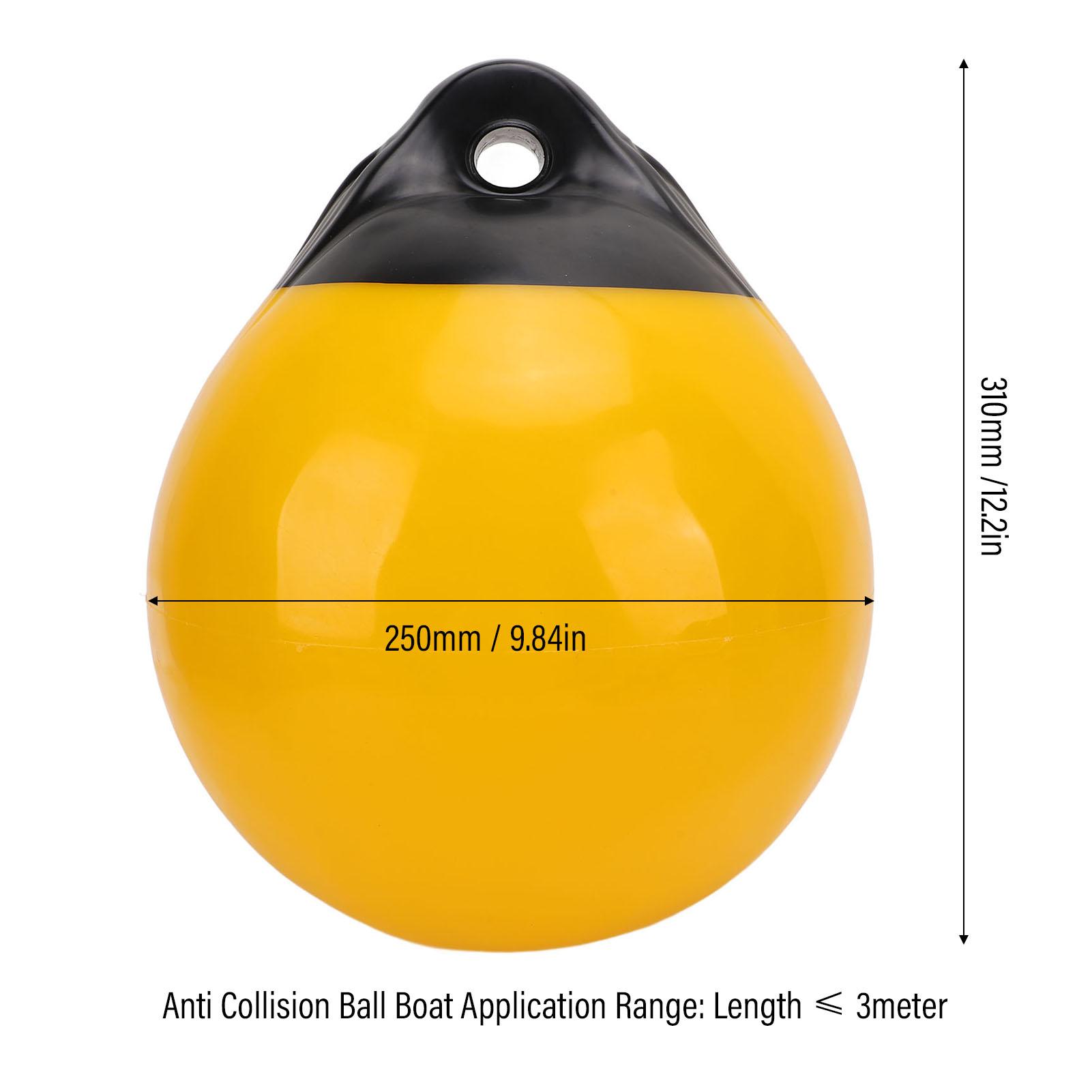 Boat Mooring Buoys Ball Anti Collision Waterproof Inflatable Boat Dock Bumper Buoy Ball Shield Guard for Yachts Fishing Boats 250mmx310mm