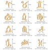 5Pcs/Lot Stainless Steel 12 Zodiac Sign Charms Mini Constellation Pendants DIY Handmade Craft Necklace Bracelet Jewelry Making