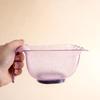Glitter Color Hair Coloring Bowl Easy To Clean with Scale Hair Dye Mixing Bowl Reusable Large Capacity Hair Dye Bowl