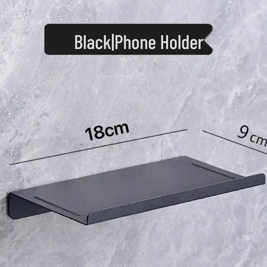 Stainless Steel Paper Towel & Phone Holder for Bathroom or Hotel Use