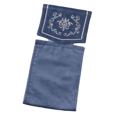 Senko NYNAS Royal Palace Paper Holder Navy Blue with Elegant 60076 Cover, Rhinestones, Design,