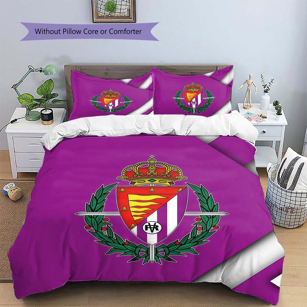 Real Valladolid Pattern Bedding Quilt Set Home Decoration Gift (1 * duvet cover + 2 * pillowcase without core)