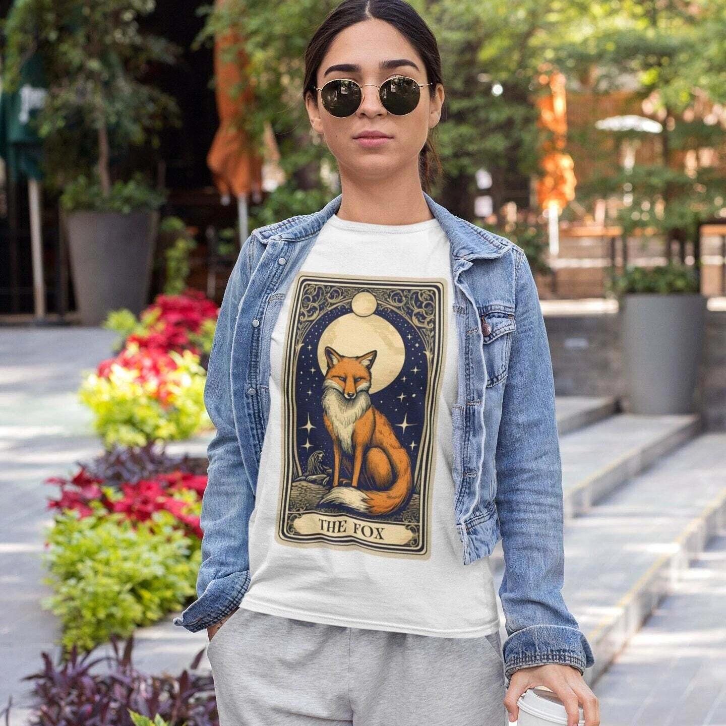 Fox Shirt, The Fox Tarot Card Shirt, Fox Lover Gifts S