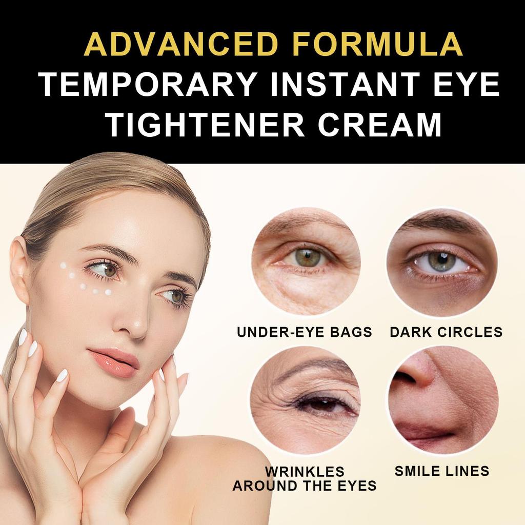 Temporary Eye Tightener cream-Tightens and Firms, Reduce Puffiness & Under Bags-Suitable For All Skin Types, 60g