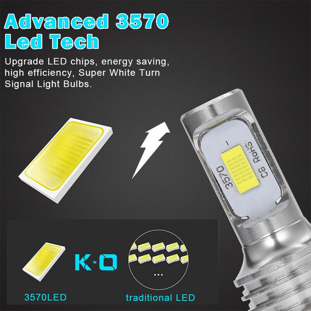 4PCS H7 LED H4 Headlight KIT Combo Bulbs High Low Beam Super Bright White 6000K 3000K Yellow 12000K Ice Blue Bulbs 7