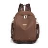 Simple Solid Color Gold Star Decoration Women Casual Nylon Backpack For Daily Use And Travel