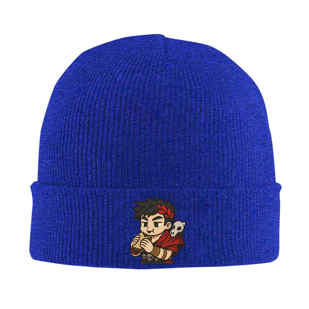 Hades Game Zagreus Eating Sandwich Knit Hat  Beanie Hats Outdoor Sport Warm Soft Unisex Adult Bonnet Hats Autumn Caps