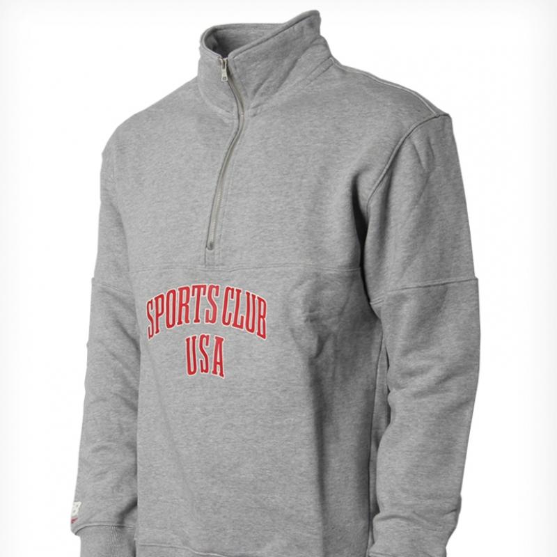 New Balance Half Club Uni Graphic Half Zip Up Nbncc32723 15 Gray