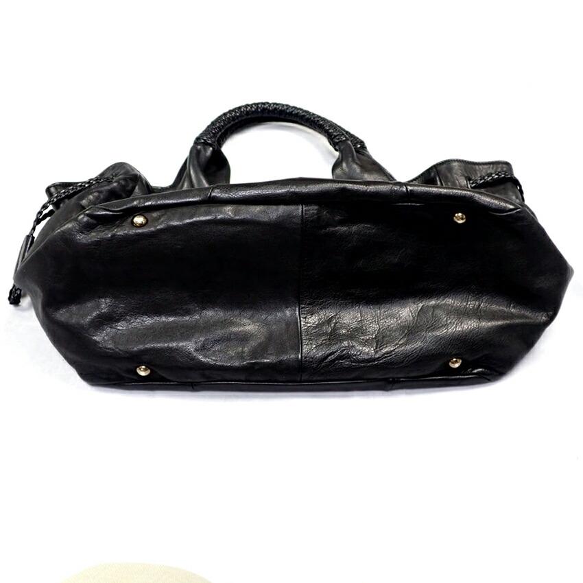 [Used] Salvatore Ferragamo Gancini leather tote bag [b41-76]