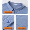 Women's Elegant Plus Size 7-Sleeve Cotton Shirt, Spring 2024 Style