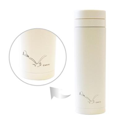 GeGeGe No Kitaro Stainless Steel Bottle Ittan Momen White