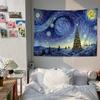 Van Gogh Starry Sky Art Anime Tapestry Hanging Tarot Hippie Wall Rugs Dorm Home Decor