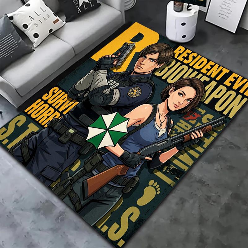 Resident Evil Carpet Rug For Living Room Bedroom Home Sofa Decoration Kids Play Nonslip Floor Mat