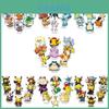 9pc Pokemon Pikachu Colorful Acrylic Doll Perfect Desktop Decor