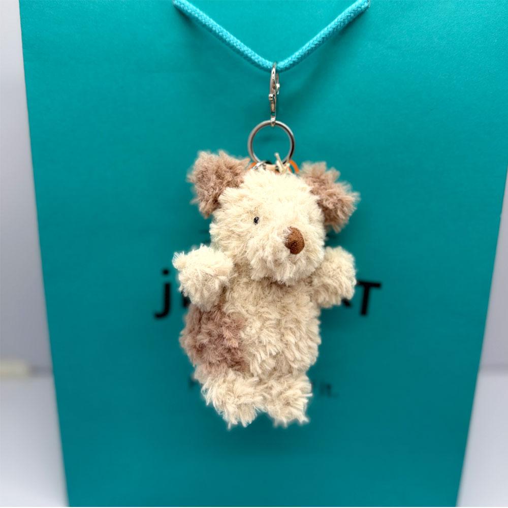 New JC Coffee Bean, Marshmallow, Ladybug, Frog, and Macaron Dessert Keychain & Bag Charm — Plush Toy Gift for Friends