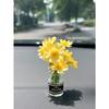 1pc Car Ornament Mini Vase Flower Interior Decoration Center Console Decoration