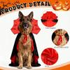 Holiday Pet Vampires Cloak Halloween Pet Costume With Adjustable Neck Tie For Small To Large Dog Festival Dressingup Capes