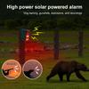 Allarme Sensore di Movimento Solare da Esterno Allarme di Sicurezza Domestica con Suono di Abbaio di Cane e Sparo Supporto Registrazione e Volume Regolabile