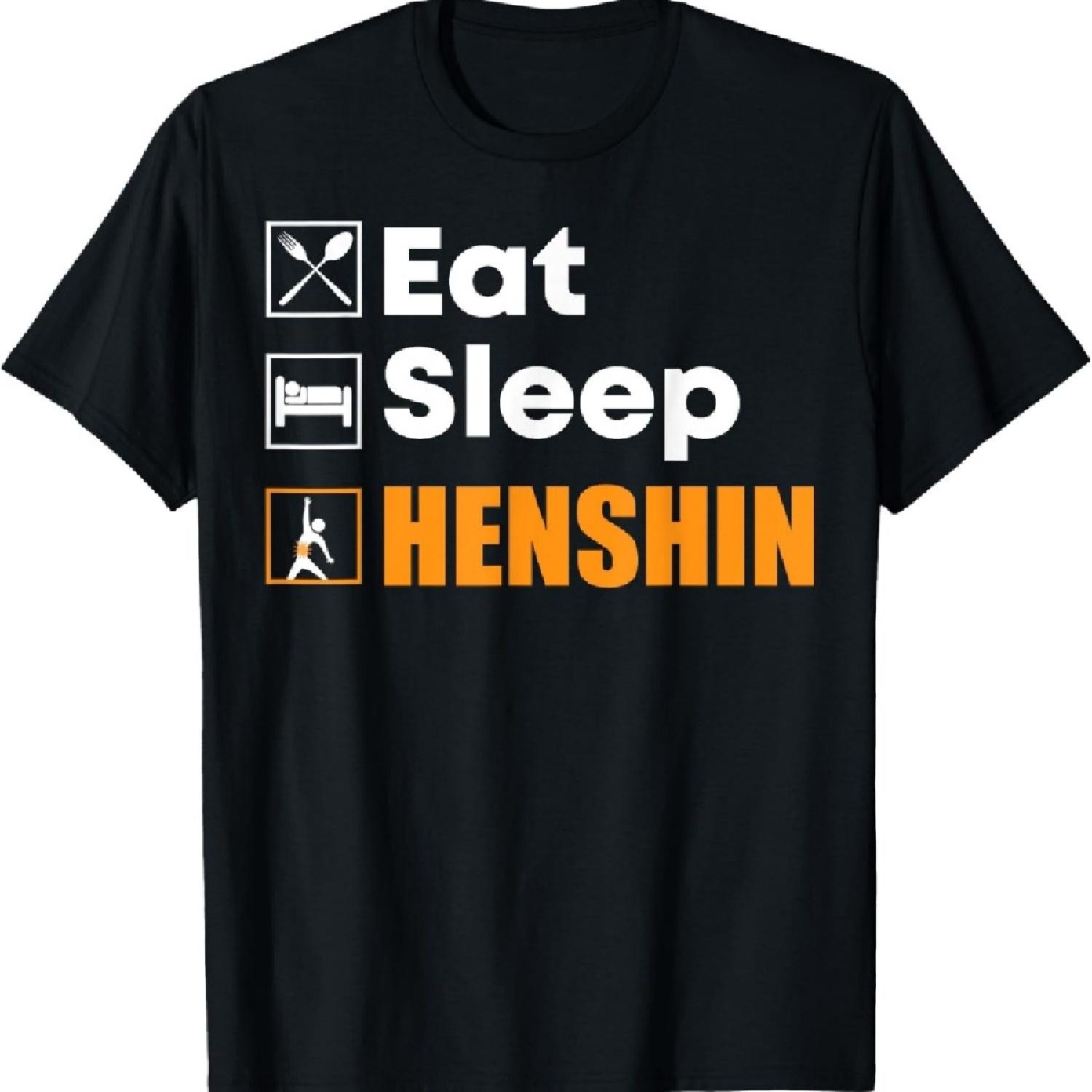 

Eat Sleep Henshin - Funny Gift T-Shirt XXXXXL чорний