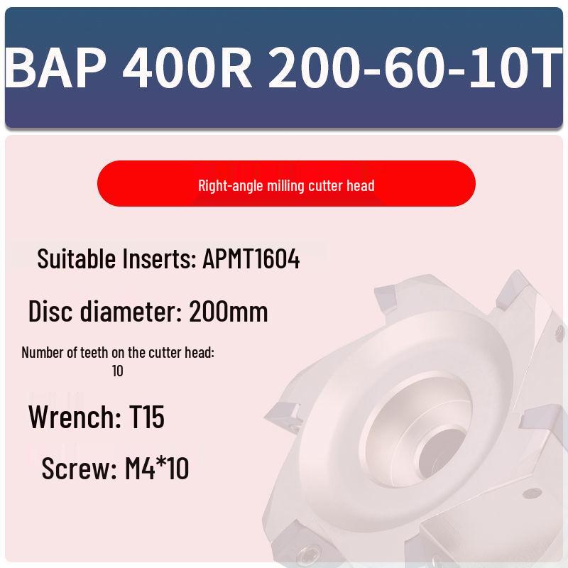 Right Angle CNC Milling Head BAP300R for Face & Vertical Milling (Sizes: 40/50/63/80/100)